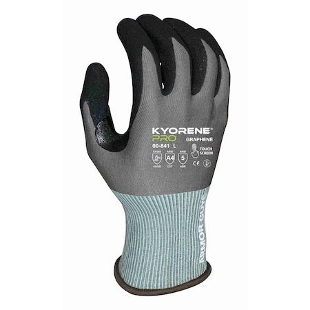 Armor Guys Cut Resistant Gloves, Cut Level A4 , HCT MicroFoam Nitrile Palm W, Dots , M 12 PK 00-841-M